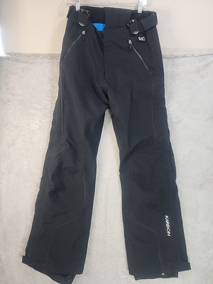 Karbon Men's S Black Ski Bib Pants Thermore Line Zipper Pocket