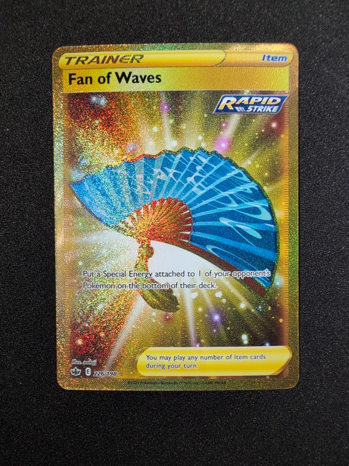 Pokemon Chilling Reign Fan Of Waves #226 Secret Rare NM
