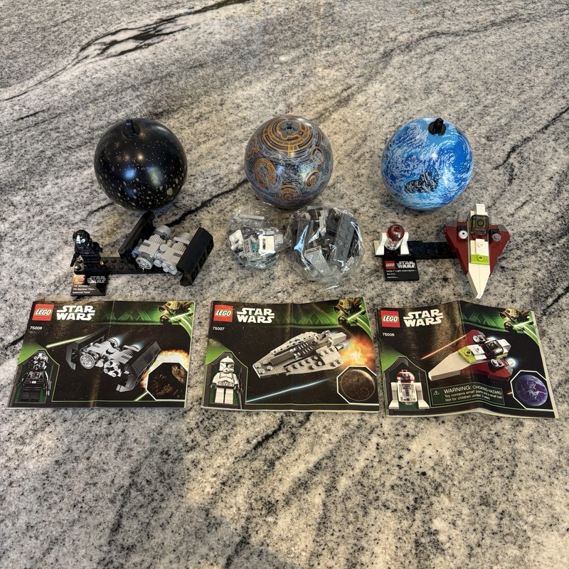 Lego Star Wars Planet Series #3 Full Set 75006, 75007, 75008 - 100% Complete