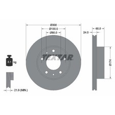 Disque de frein Fiat 130