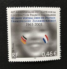 Timbre de France N°3542 "Traité France-Allemagne" Année 2003 / Neuf luxe**