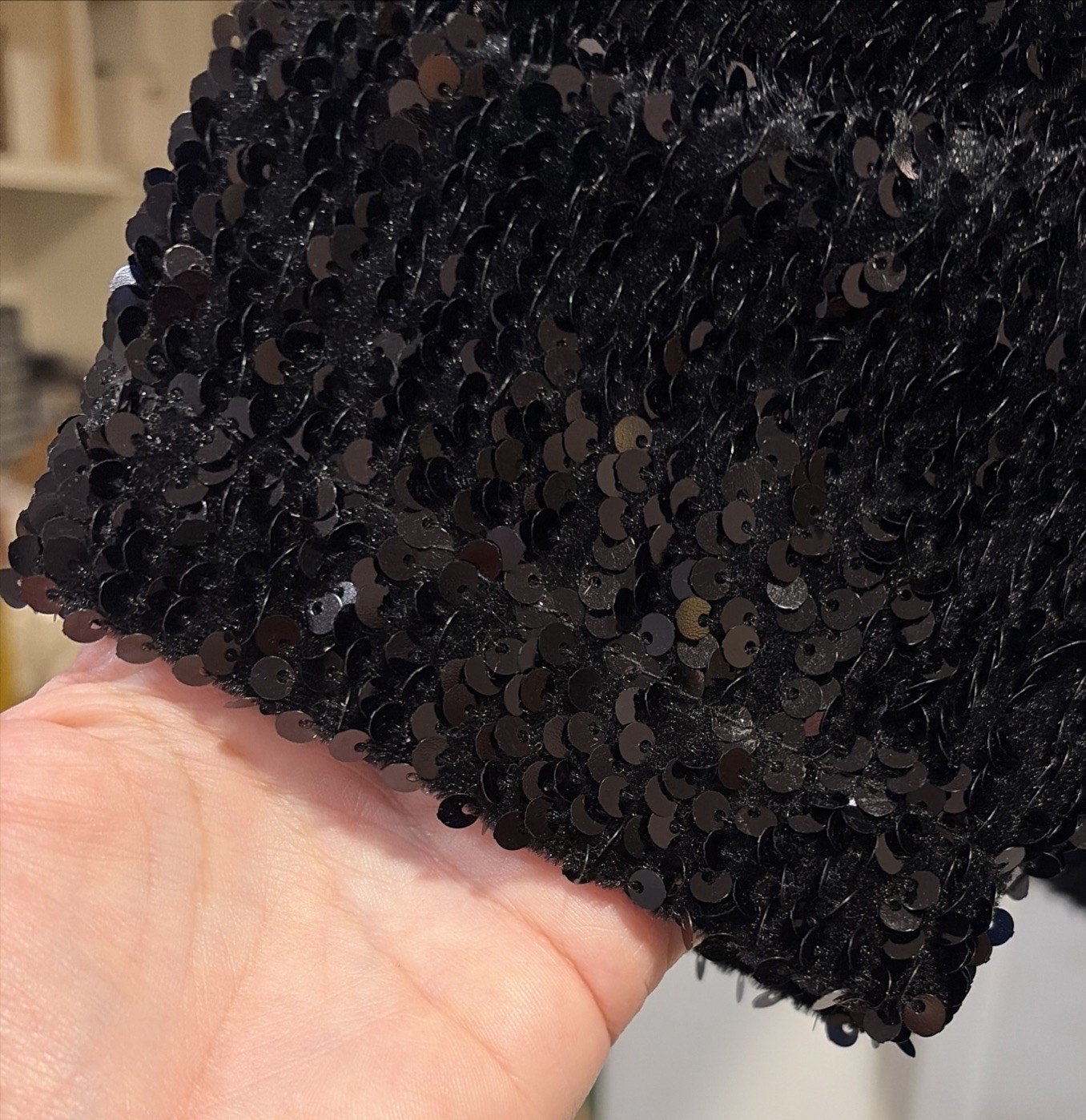 Ruby Red Black Sequin Jogging Jacket Size 1X - image 5