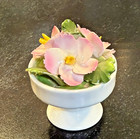 Aynsley England Miniature Floral Posy Pedestal Bowl Fine Bone China — photo 2