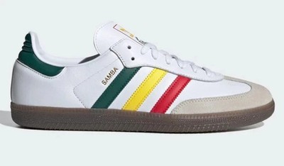 Adidas Originals Samba OG Jugendliche/Damen Weiß/Gelb/Grün Sneaker Brandneu