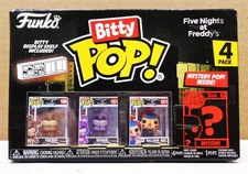 Funko ~ Bitty Pop! Five Nights at Freddy's 4-figure set + stackable display case