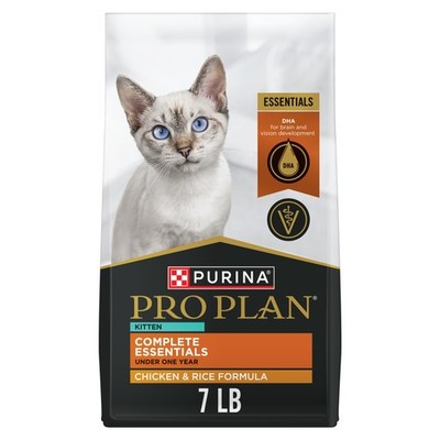Purina Pro Plan Kitten Dry Food Complete Essentials Chicken and Rice Formula - 7