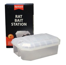 Image of Rentokil Rat Bait Station Rodent Control Trap Reusable Lockable Pet Child Safe