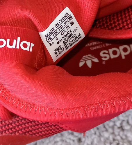 ADIDAS COLLEGIATE RED TUBULAR X MEN'S SHOES SIZE 9.5 NEW WITHOUT BOX S77842 - Picture 5 of 6