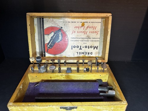 Vintage Dremel Moto Model 2 Bakelite With Accessories Working Read Description - Picture 2 of 14