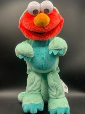 Elmo Sesame Street Dino Stomp Movement Sound Dance Sings 13" Plush See Video 