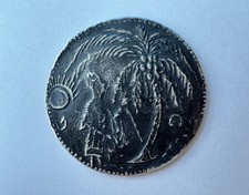 Rare French Protectorate Cambodian Silver Amulet Coin-M400+(1835-1904) 