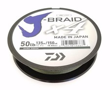 Daiwa J-Braid X4 Braided Line 150 Yards Dark ...