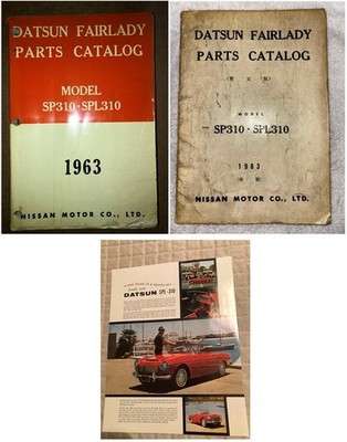 Datsun Nissan Fairlady Model SP310 SPL310 Series Literature Catalogs and Brochur