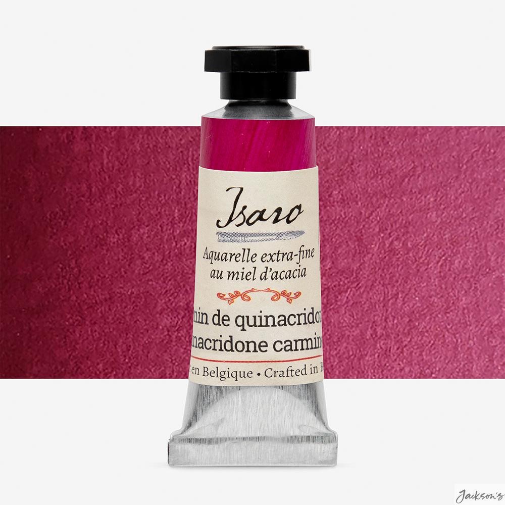Isaro Watercolour Paint Quinacridone Carmine 7ml Tube For Artists Painting