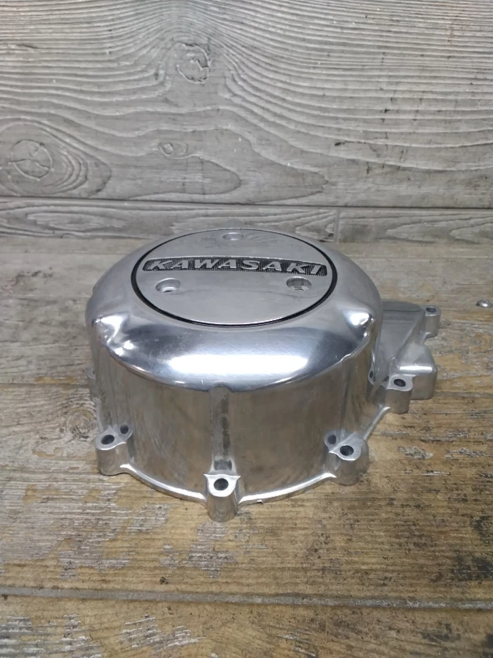 Funda lateral izquierda original Kawasaki 1974-98 KZ400 A/D motor OEM 14031-1007-80 Foto 2 de 4