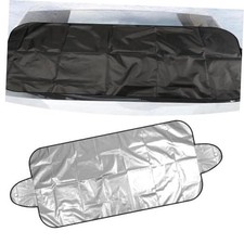 Car Windshield Snow Cover, Reversible 190T Fabric Snow Sun Protector, Secure