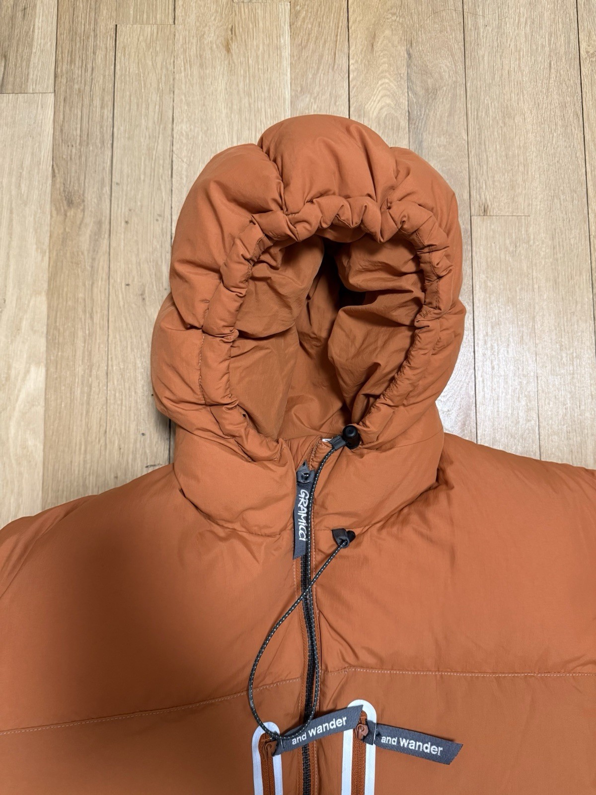 And Wander Gramicci  Orange Down Jacket Size Men’s Large image 2
