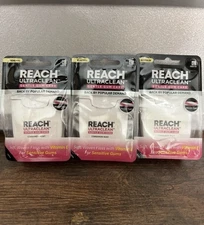 Reach Cinnamon Mint Dental Floss Gentle Gum Care Woven Soft 50yd - Lot of 3 New!