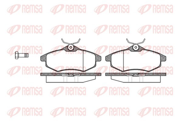 Bremsbelagsatz Scheibenbremse Remsa 0881.00 FüR C2 C3 CitroËN 1 2 Pluriel Bifuel-image
