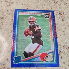 2025 Panini Donruss Optic Shedeur Sanders Blue Scope Rated Rookie #203 Flawless 
