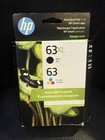 Genuine HP 63XL Black-63 Tri-Color 2-pack L0R48AN Ink Cartridge Expire 2027