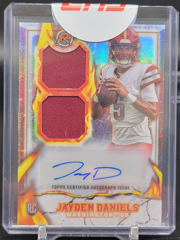 2024 Topps Resurgence Jayden Daniels Ignite Auto RC Washington Commanders