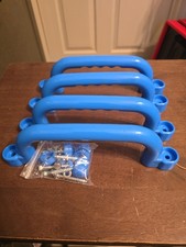 4PCS Blue Playground Grab Handles Kids Climbing Ladder Bars Jungle Gym