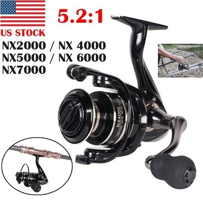 12BB Full Metal Spinning Fishing Reel 5.2:1 Saltwater Freshwater Left/Right Hand