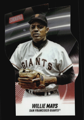 2022 Topps Stadium Club Triumvirates Red T-4 Willie Mays GIANTS