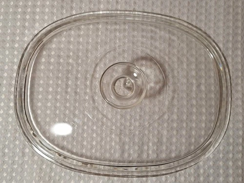 PYREX Corning Ware Glass Oval Replacement Lid DC 1 1/2 C Clear DC 1.5 C