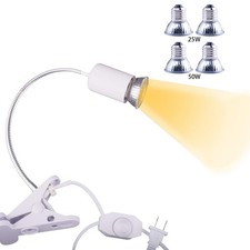 Reptile Heat Lamp UVB Bulb UVB Reptile Light Fixture UVA UVB Reptile Light Aq...