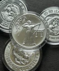 Satosan Metals 1oz 999 Silver Japan Art Round Dragon Yen Low Mintage