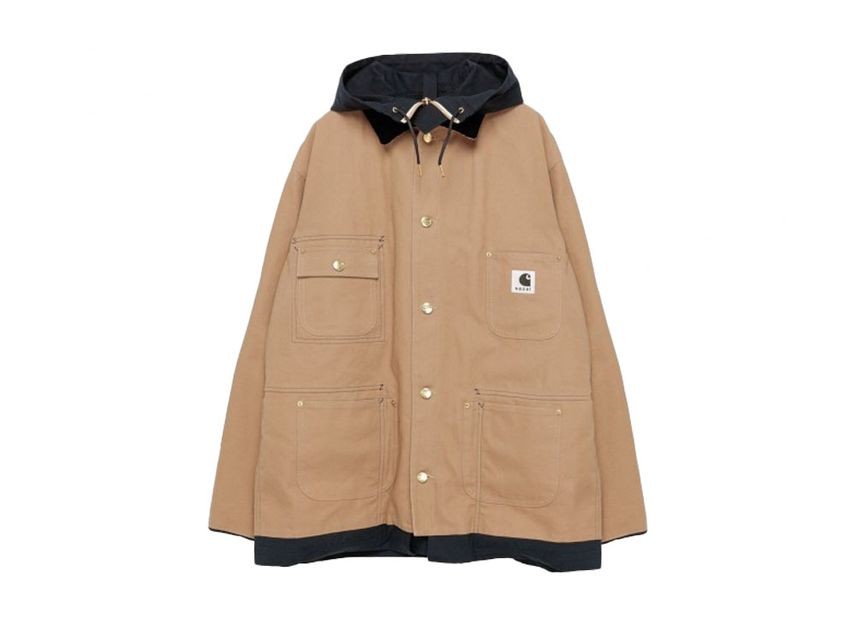 Carhartt WIP x sacai Reversible Duck Coat Beige/Navy, Men's