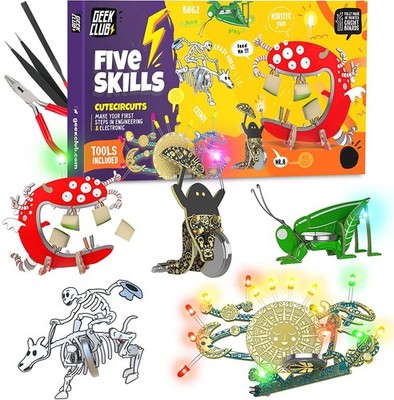 Geek Club Robot Building Kit for Kids and Adults - Cute Bots STEM Robotics Kit -