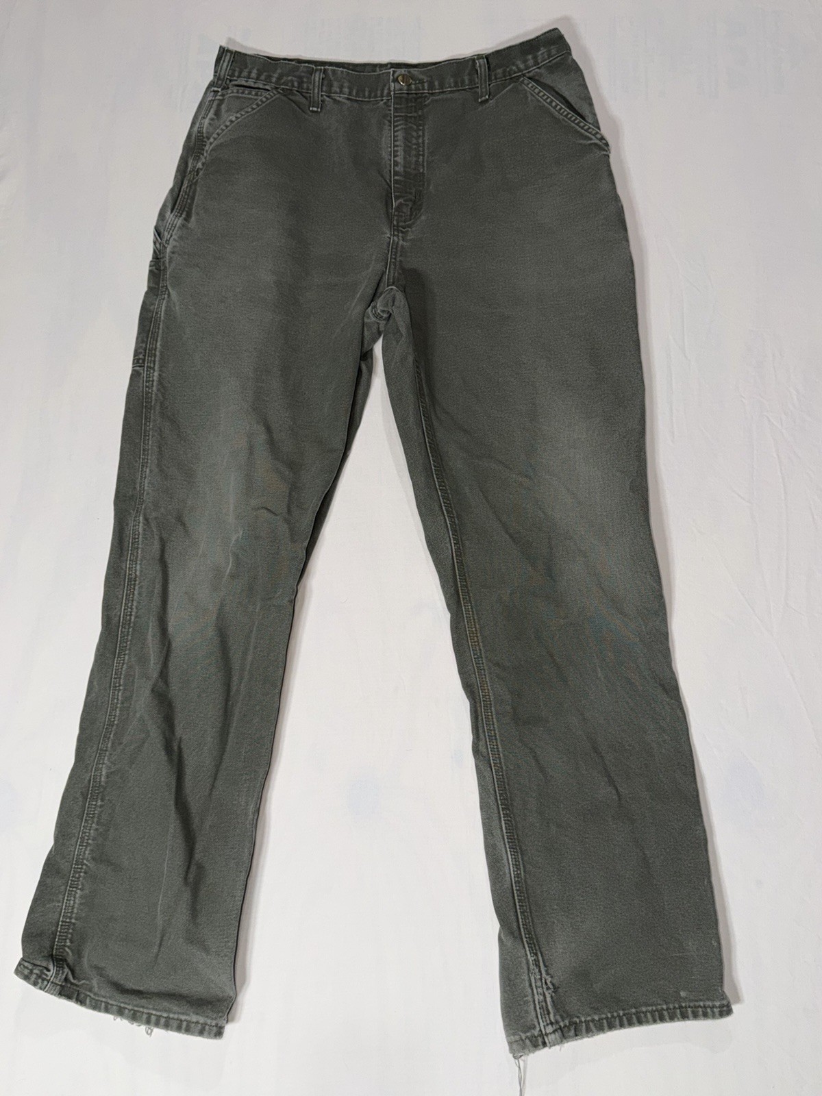 Carhartt B11-MOS Pants Men 36x36 Moss Green Original Dungaree Fit Carpenter