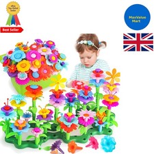 Kinder Blumengarten Bauset - 130 Teile für fantasievolles Spielen und Lernen