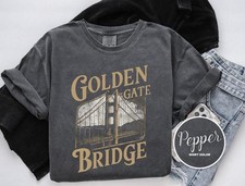 Vintage Golden Gate Bridge Shirt Travel Gift San Francisco Trip Lover Tee