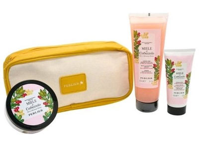 PERLIER -Berry Blossom Honey- 3-Piece Bath & Body Set-NEW & SEALED!