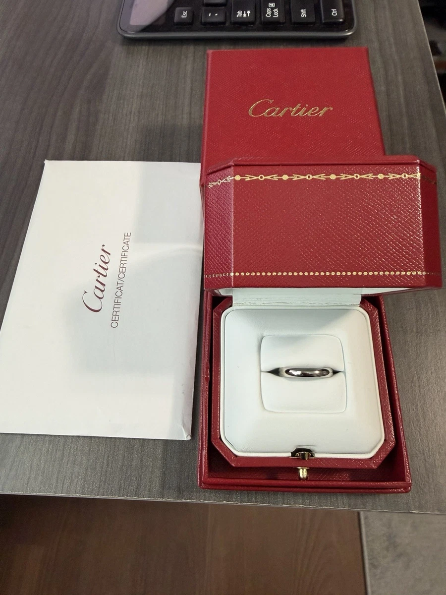 Cartier 16号 専用ボックス付き　Pt950 Cartier Platinum Fine Rings without Stone Ring 950 Metal Purity