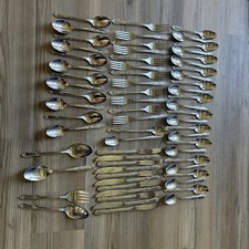 Vintage Lot Oneida Wm. A. Rogers Stainless 65 Pieces Total