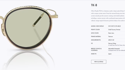 OLIVER PEOPLES TK-8 OPTICAL OV1318T in Green Wash MSRP$690 | eBay