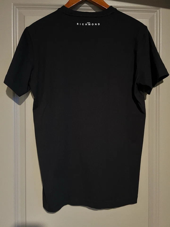 Camiseta John Richmond Rock Fabulous negra talla mediana para hombre Foto 4 de 4
