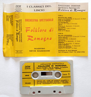 Mc Orchester Folklore-Show der Romagna tanzen wir zusammen Musikkassette glatt