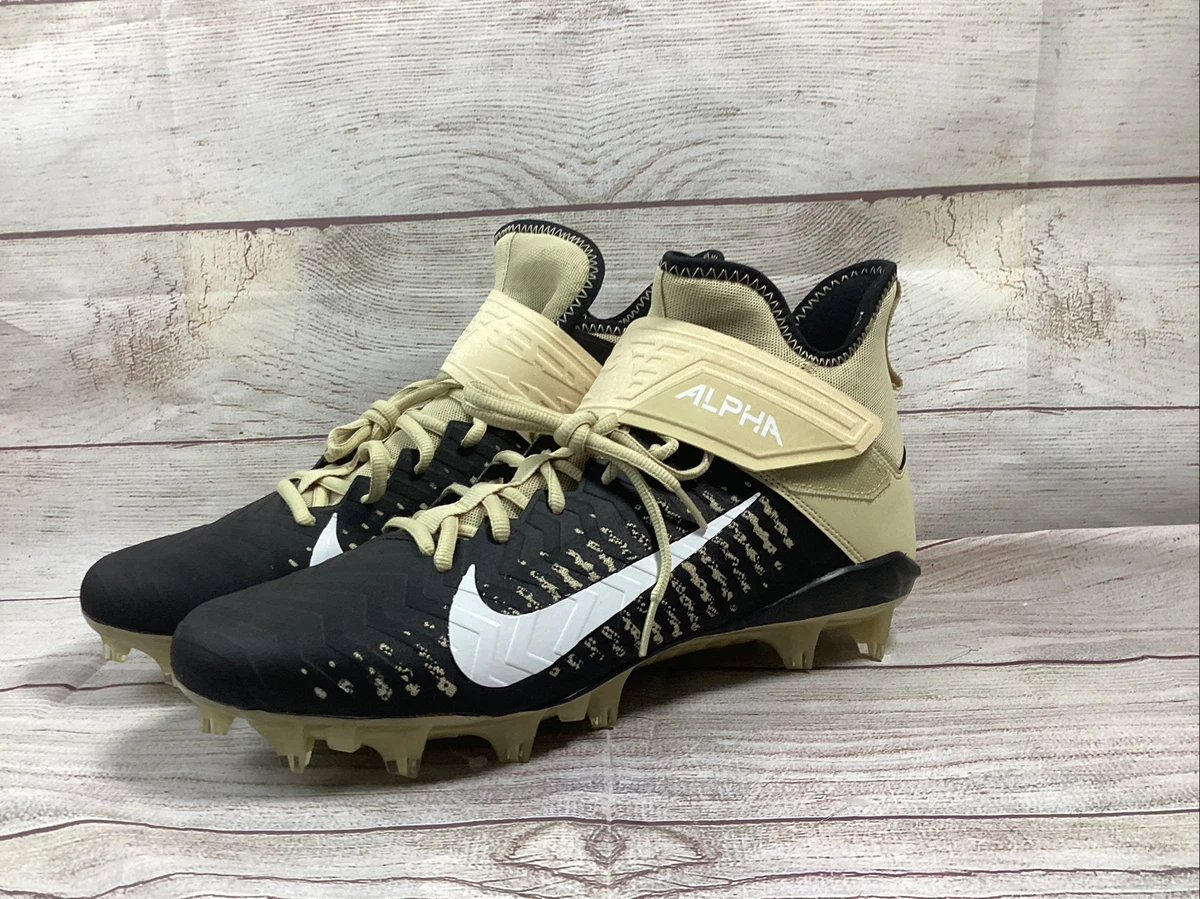 Nike Alpha Menace Pro 2 Mid Black Gold for Sale | Authenticity