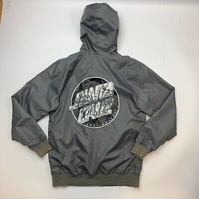 Santa Cruz Jacket Mens S Small Gray Ful Zip Inner Lined Santa Cruz Jacket Mens S Small Gray Ful Zip Inner Lined
