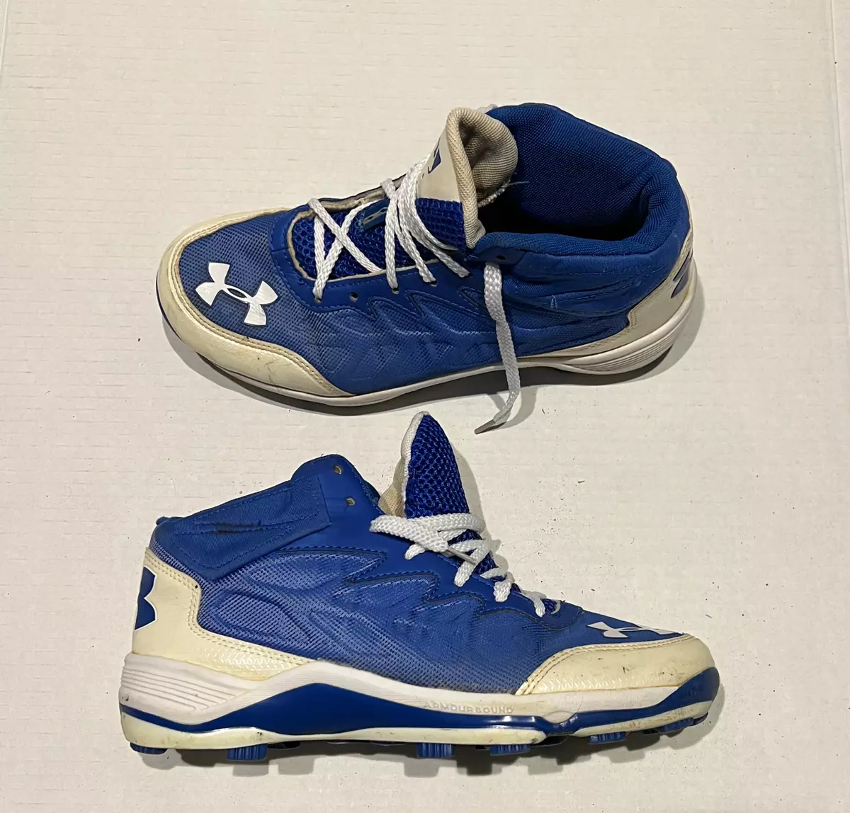 Under Armour Heater Mid TPU Baseball Cleats 1246695 411 Size 7