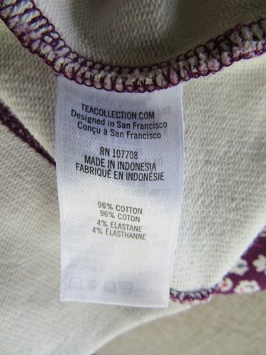 Tea Collection Floral Purple Pants Cargo Pockets Leggings Flowers Girls Size 10 - Picture 9 of 11