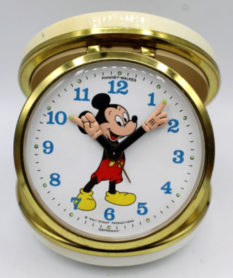Phinney-Walker Disney Mickey Mouse Clock Alarm Travel Pocket Clock