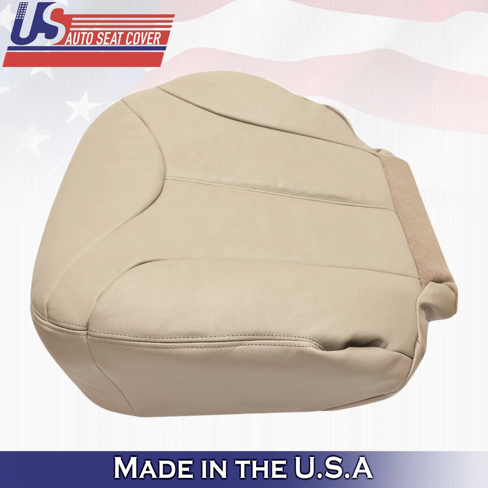 Cubierta de asiento de cuero marrón oscuro para GMC Yukon XL SLT SLE 2001 2002 para parte delantera inferior del conductor Foto 2 de 4