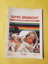 Super Breakout (Atari 2600 CX2608) Original Game Manual Instruction Booklet 1981